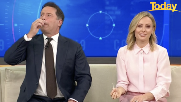 today show karl stefanovic allison langdon covid test