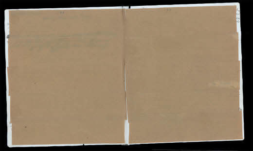 Researchers uncovered a never-before-seen entry by Anne Frank&nbsp;beneath these pages of brown paper. It's dated September 28, 1942. (Photo: Anne Frank House)