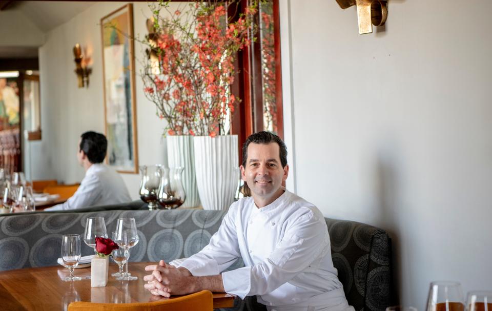 James Laird, Chef/Owner of Serenade poses for a photo at the restaurant in Chatham on Tuesday February 09, 2019.