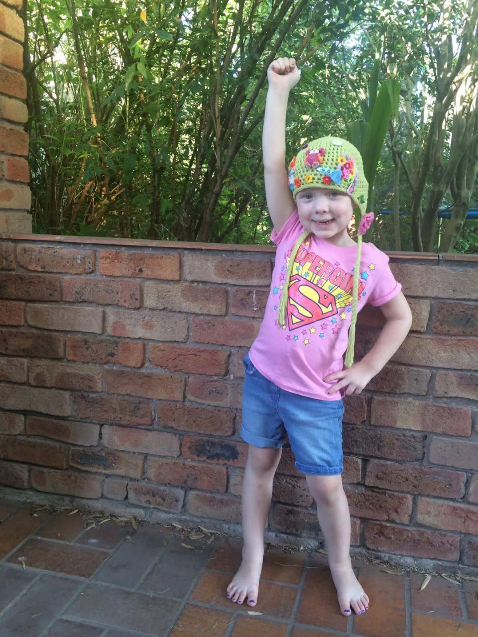 Evie won't let cancer beat her. Photo: Supplied