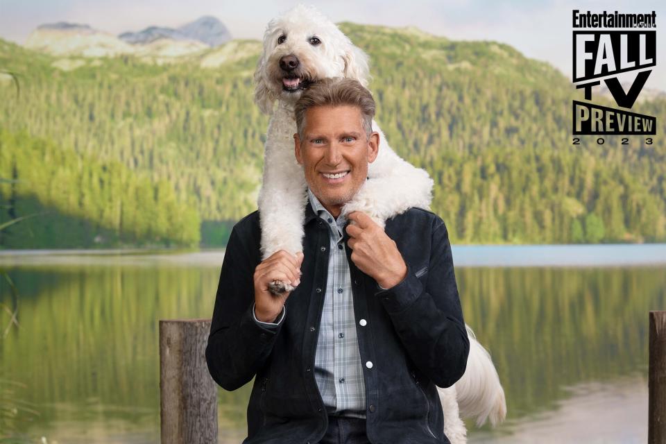 'The Golden Bachelor' star Gerry Turner with a pooch pal