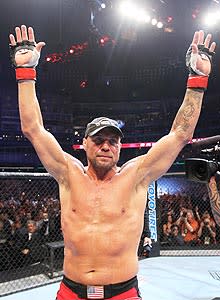 The sold-out crowd at the Rogers Centre gave Randy Couture one final goodbye following his loss to Lyoto Machida