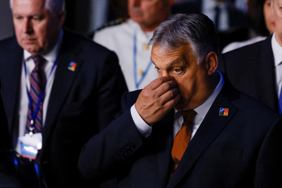 Ungarns Ministerpräsident Viktor Orban während des Nato-Gipfels in Madrid. (Bild: REUTERS/Yves Herman)