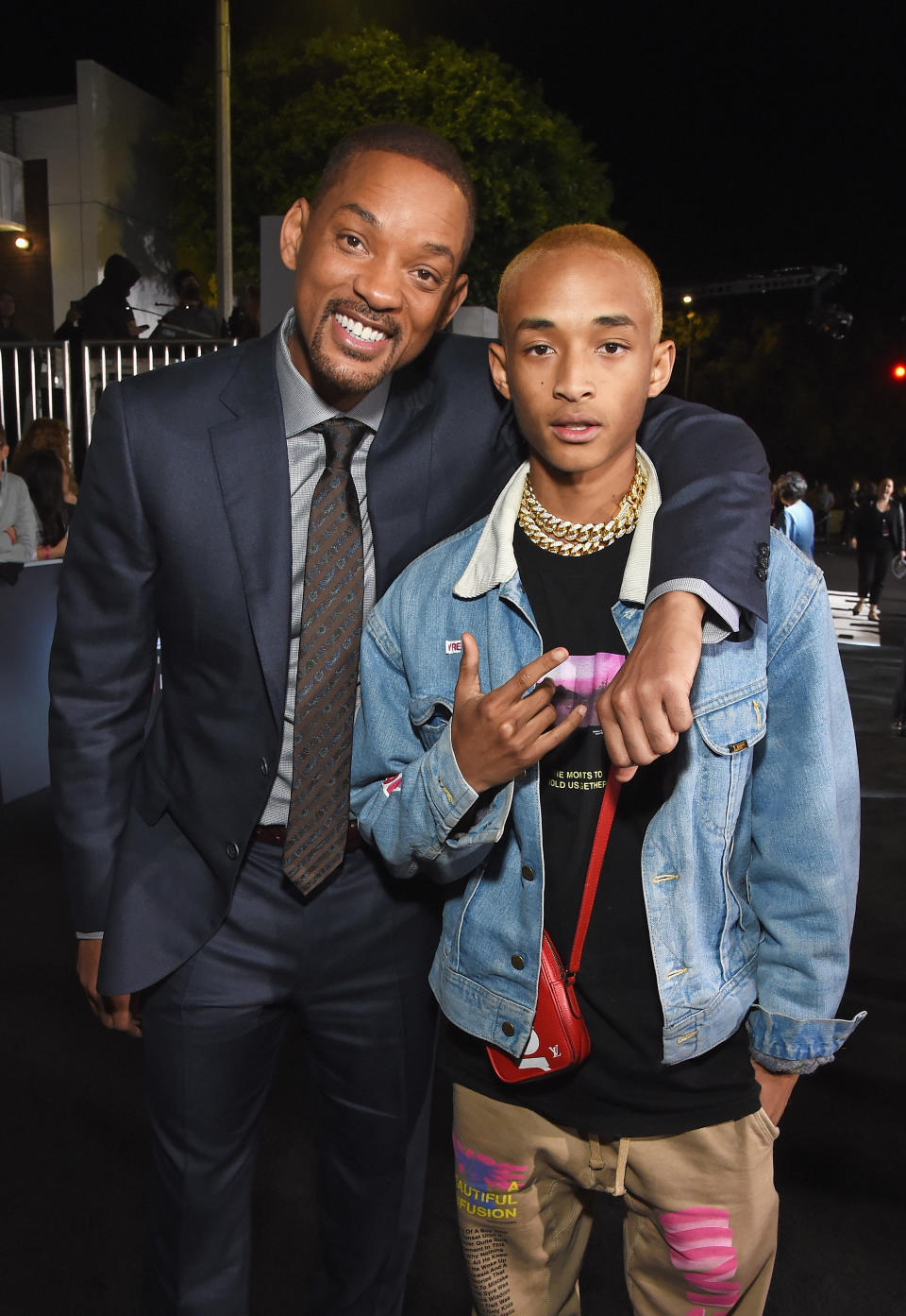 Jaden with famous father, Will Smith. Photo: Getty