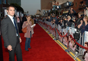 Chris Pine at the Los Angeles premiere of 20th Century Fox's Just My Luck