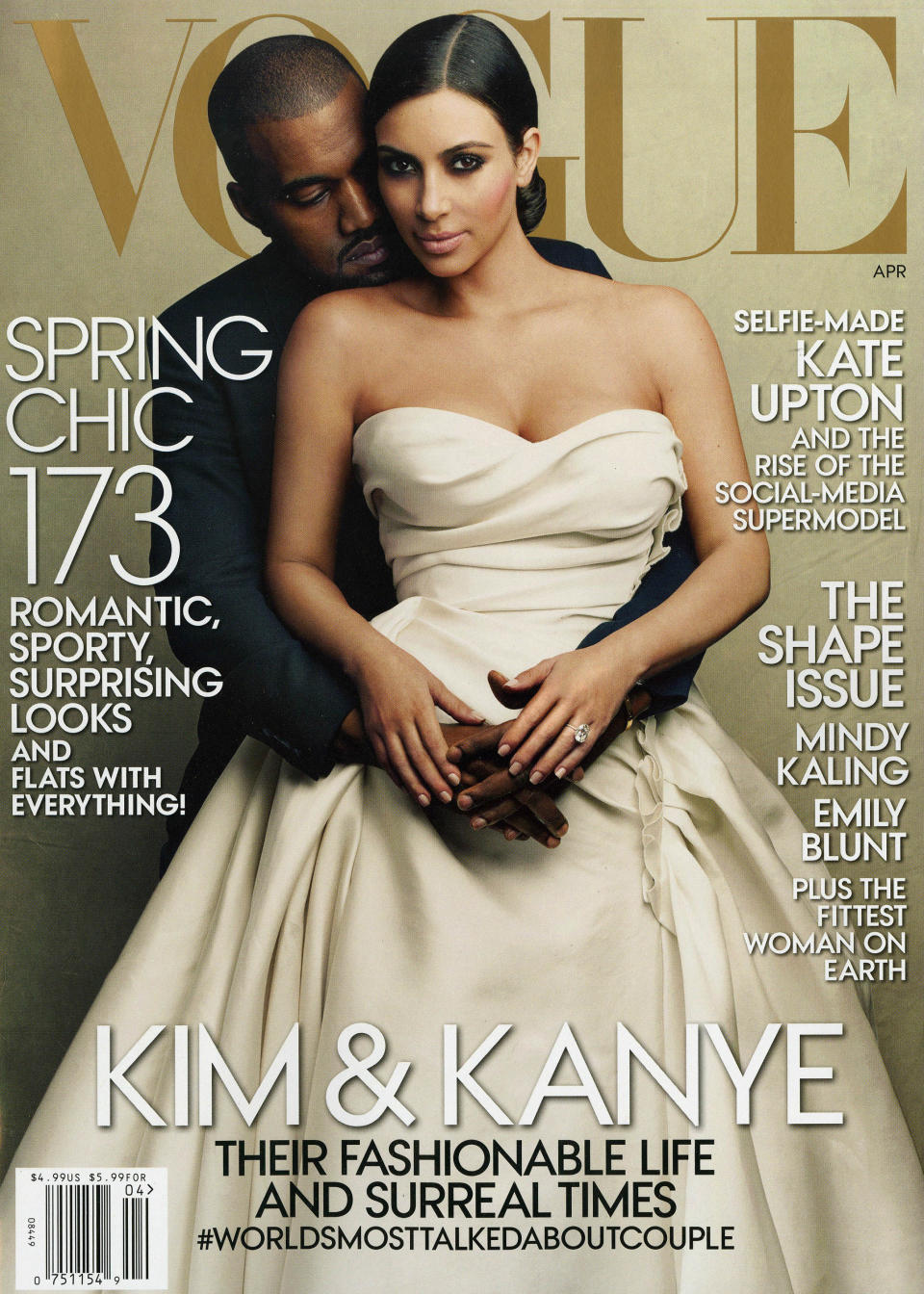 Kim Kardashian & Kanye West (Vogue USA, abril 2014)