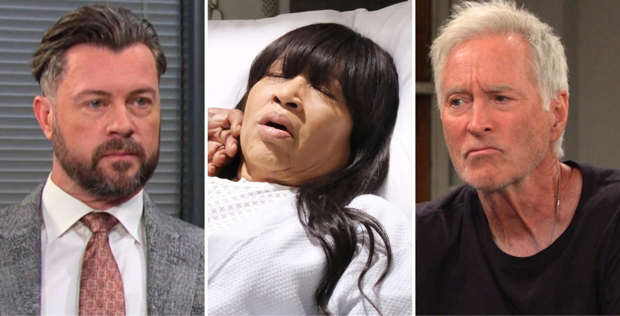 EJ, Paulina and John in Days of Our Lives Spoilers for the week of March 11 - March 15, 2024.