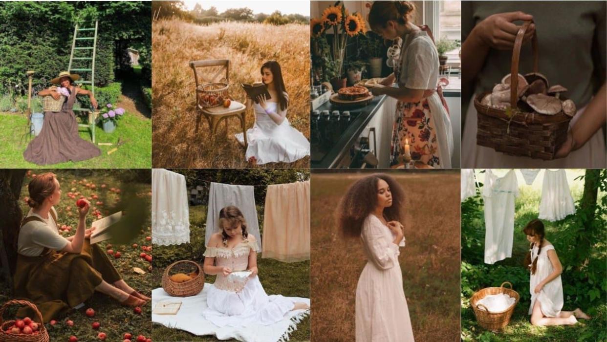 Des photos cottagecore sur Instagram - Captures d'écran Instagram