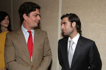 Roman Coppola and Jason Schwartzman at the Los Angeles premiere of Fox Searchlight's The Darjeeling Limited