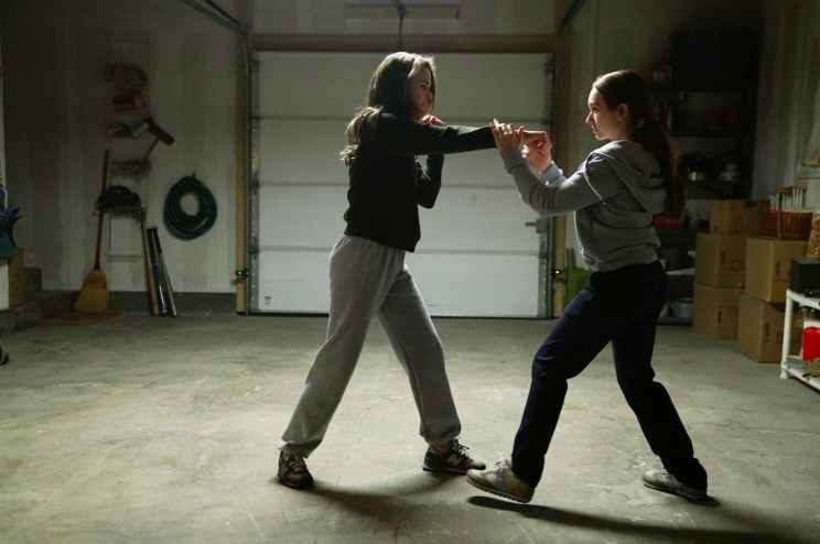 Russell and Holly Taylor as Paige Jennings (Photo: Patrick Harbron/FX)