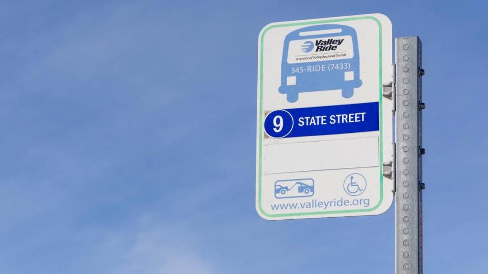 Adding new bus stops, like the one shown, along State Street is a goal of CCDC, in order to reduce the number of single-occupant vehicles along State Street. Sarah A. Miller/smiller@idahostatesman.com