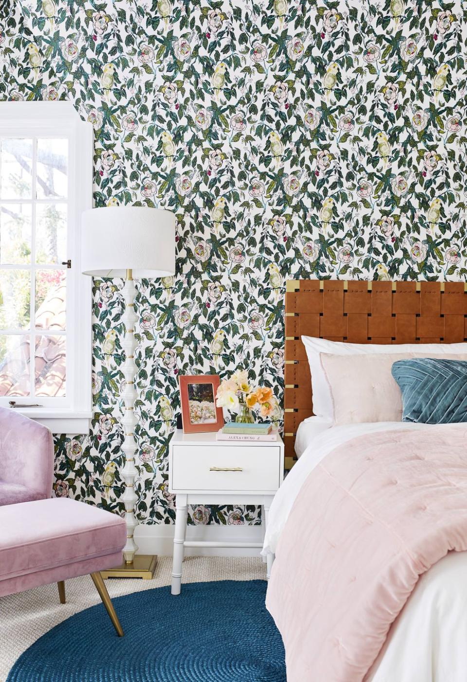 Be bold with wallpaper.