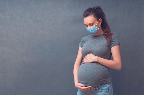   <span class="attribution"><a class="link " href="https://www.shutterstock.com/image-photo/pregnancy-infection-concept-pregnant-woman-medical-1787961356" rel="nofollow noopener" target="_blank" data-ylk="slk:Velishchuk Yevhen/Shutterstock;elm:context_link;itc:0;sec:content-canvas">Velishchuk Yevhen/Shutterstock</a></span>