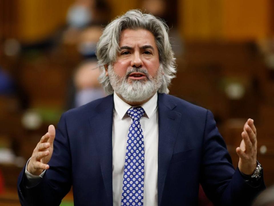 Heritage Minister Pablo Rodriguez is responsible for the pending online harms legislation. Advocacy groups and individuals who participated in the consultation say they&#39;re surprised the government decided not to make the feedback public. (Patrick Doyle/The Canadian Press - image credit)