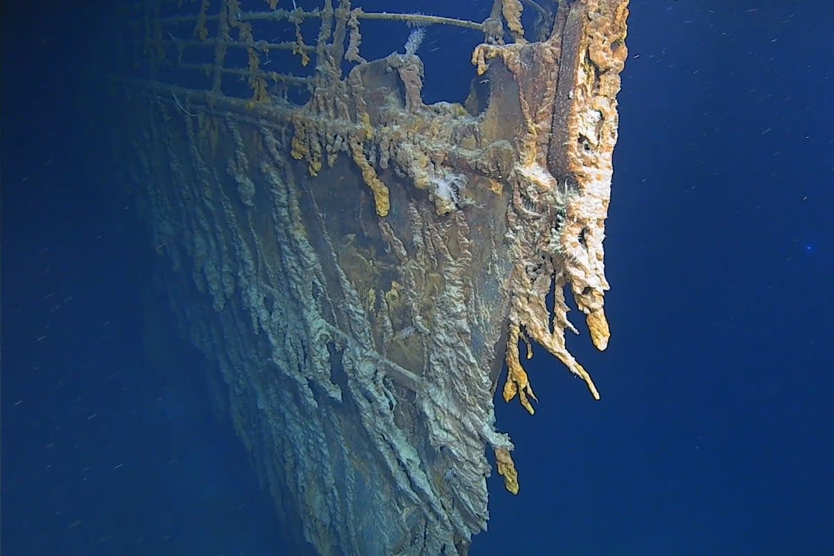 The divers failed to return from a 4,000m deep dive to the Titanic wreckage (Atlantic Productions, PA) (PA Media)