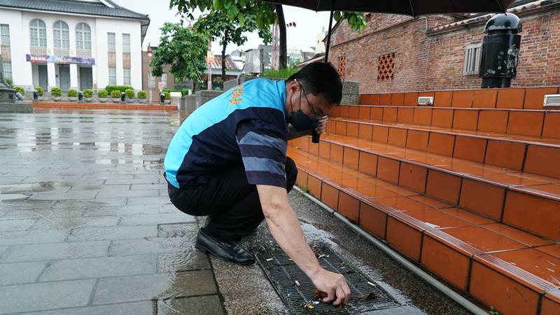 許志宏視察鹿港抽水站　鹿港鎮公所緊盯防汛減災