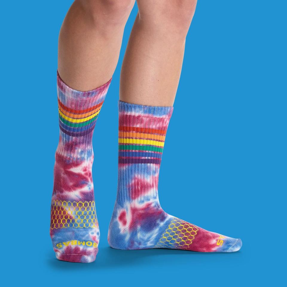 Bombas Tie Dye Pride Calf Socks