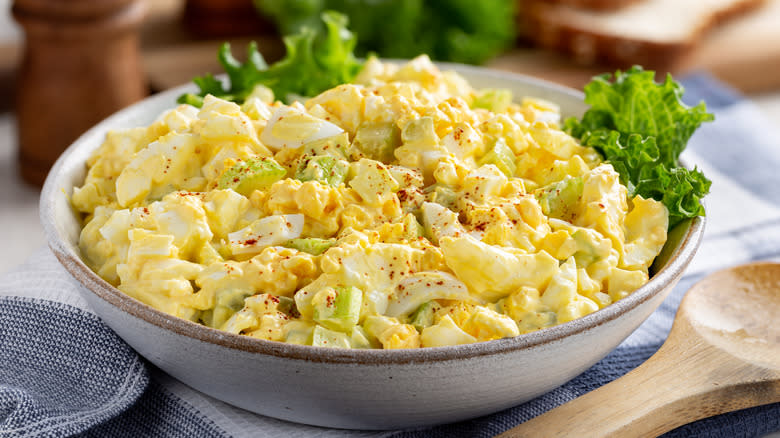 bowl of egg salad