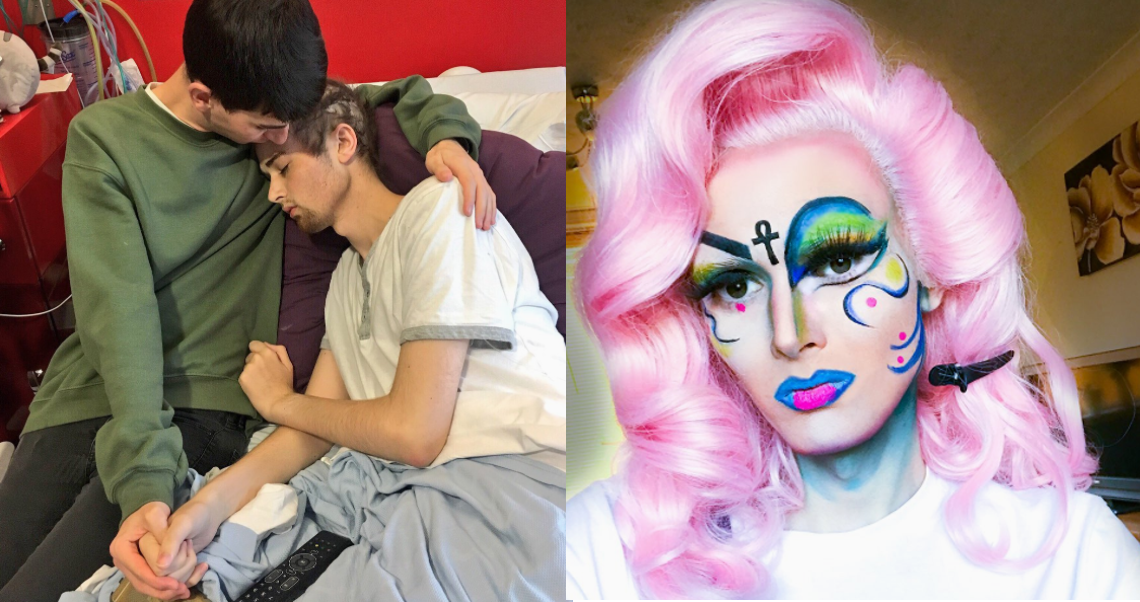 Dean Eastmond was able to check one thing off his bucket list when a drag queen did his bedside glam.