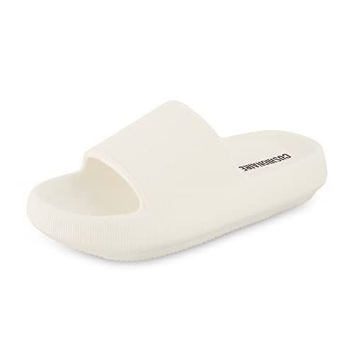 8) Cushionaire Women's Feather Slides