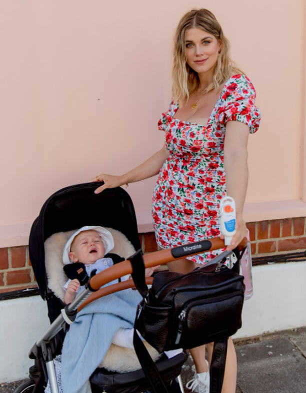 Ashley James with five-month-old son Alfie (Escentual.com)