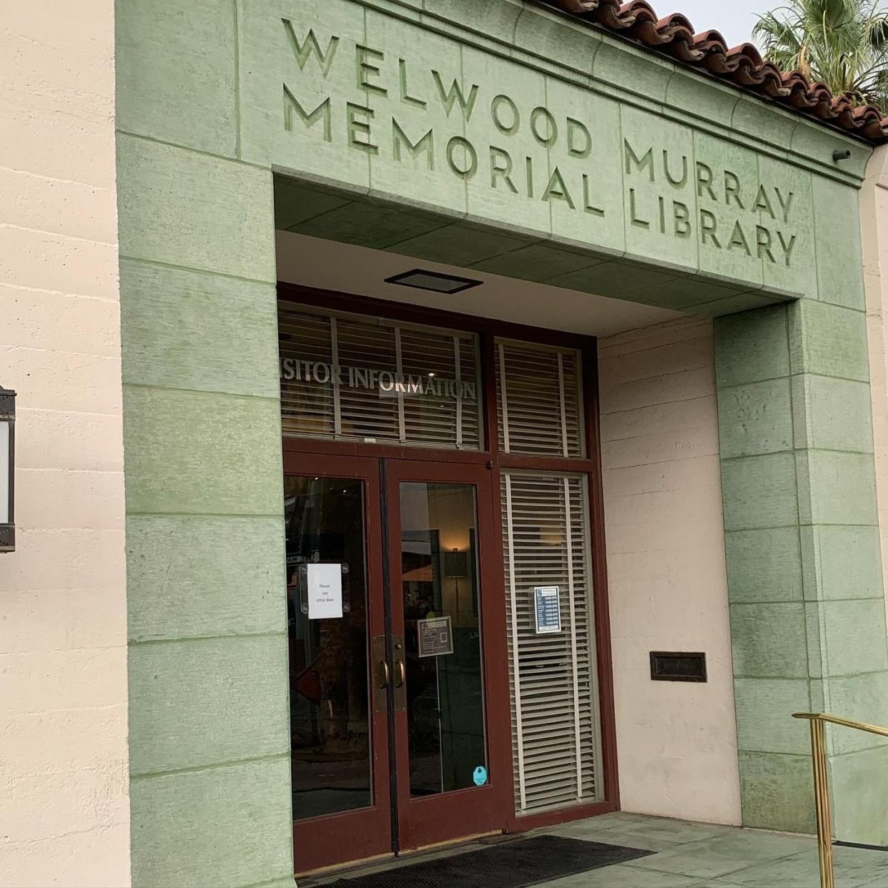 The Palm Springs Historical Society is housed in the Welwood Murray Memorial Library, located in downtown Palm Springs.