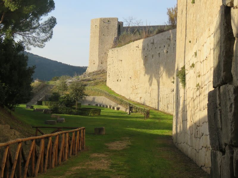 A view of the ancient walls of Amelia