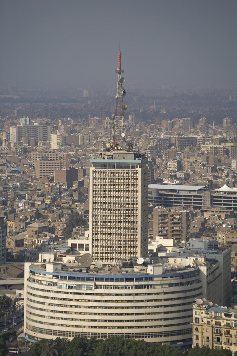 With a name that's as bland as its looks, Cairo's Radio & Television Building stands some 328 feet off the ground. The banal Egyptian structure was designed by Naoum Shebib Architects and completed in 1957.