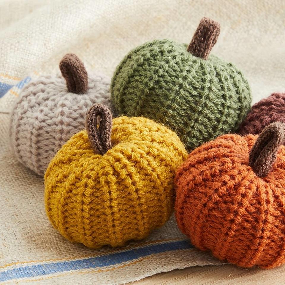 Why grow a pumpkin when you can knit one?