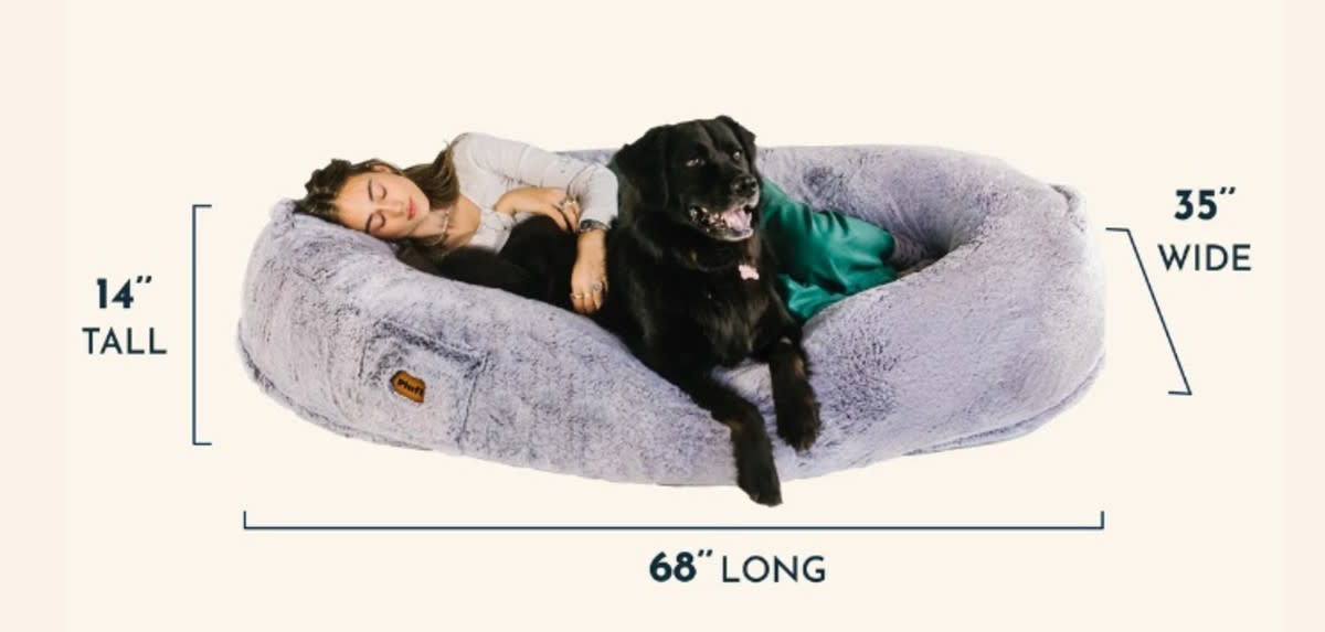 <p>Plufi</p><p>What could be better for a dog dad than a giant, cozy, human sized dog bed he can curl up with his dog and nap in? I think I need one of these for me and all of my cats! You can <a href="https://weareplufl.com/products/plufl-the-dog-bed-for-humans" rel="nofollow noopener" target="_blank" data-ylk="slk:purchase the Plufi here;elm:context_link;itc:0;sec:content-canvas" class="link rapid-noclick-resp">purchase the Plufi here</a>. </p>