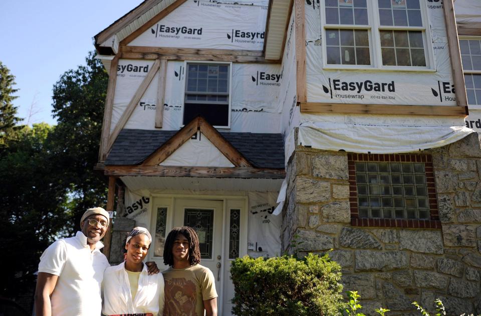 Melvin George II, Angela Logan and Nicolas Barnwell, 15 in 2009 when they were trying to keep their house from being foreclosed on. A large part of their financial struggles came about when a contractor took about $65,000 for work, but he never completed the job.