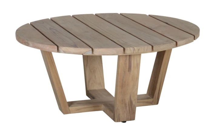 teak round outdoor coffee table from Interiors Online