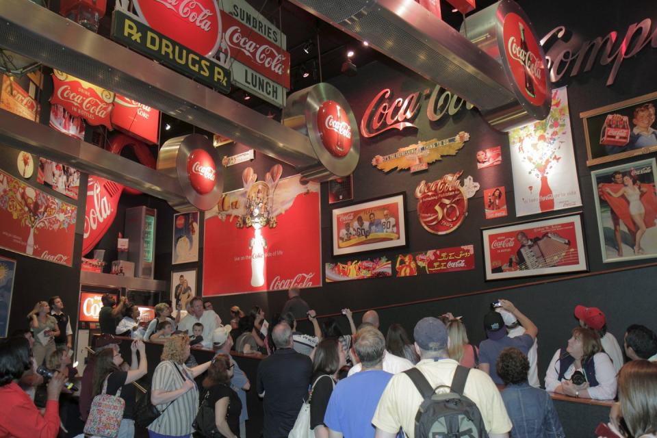 Sip soda at the World of Coca-Cola.