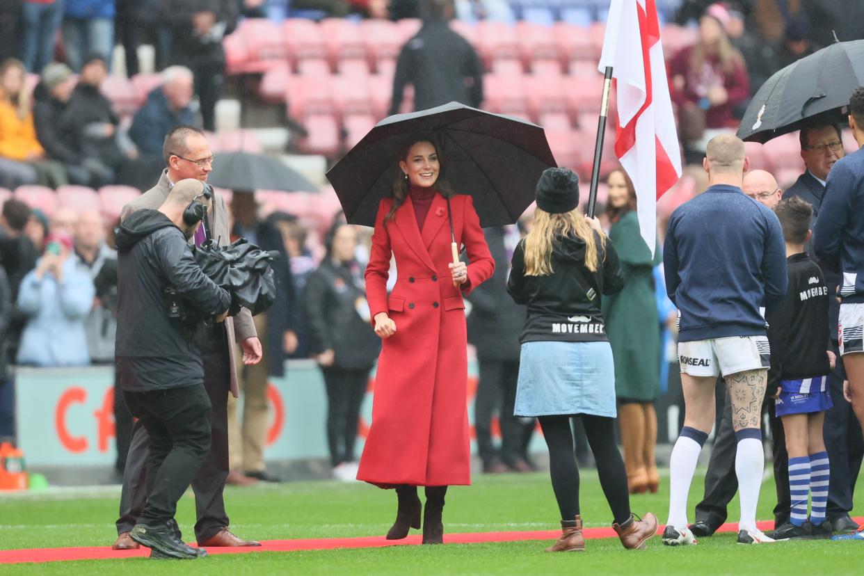 She has replaced Prince Harry as patron of the Rugby Football League. (Getty Images)