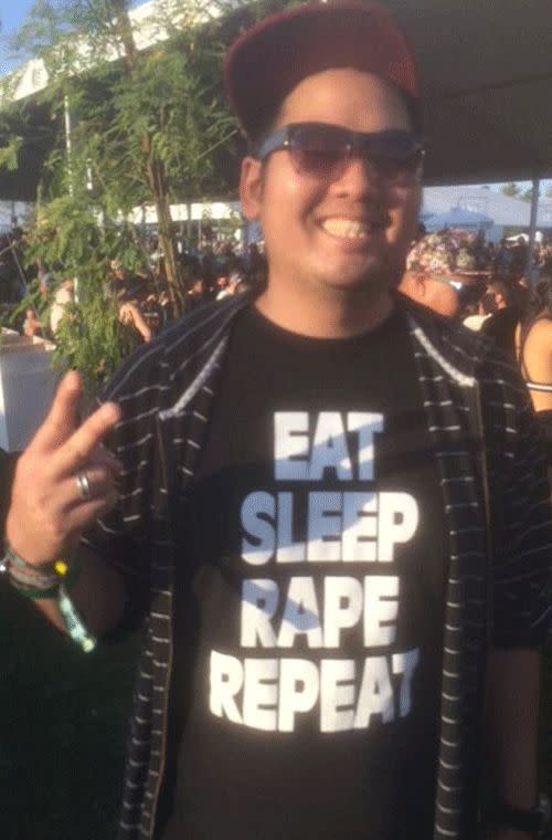 Coachella Man Slammed for Wearing ‘Eat, Sleep, Rape, Repeat’ T-shirt