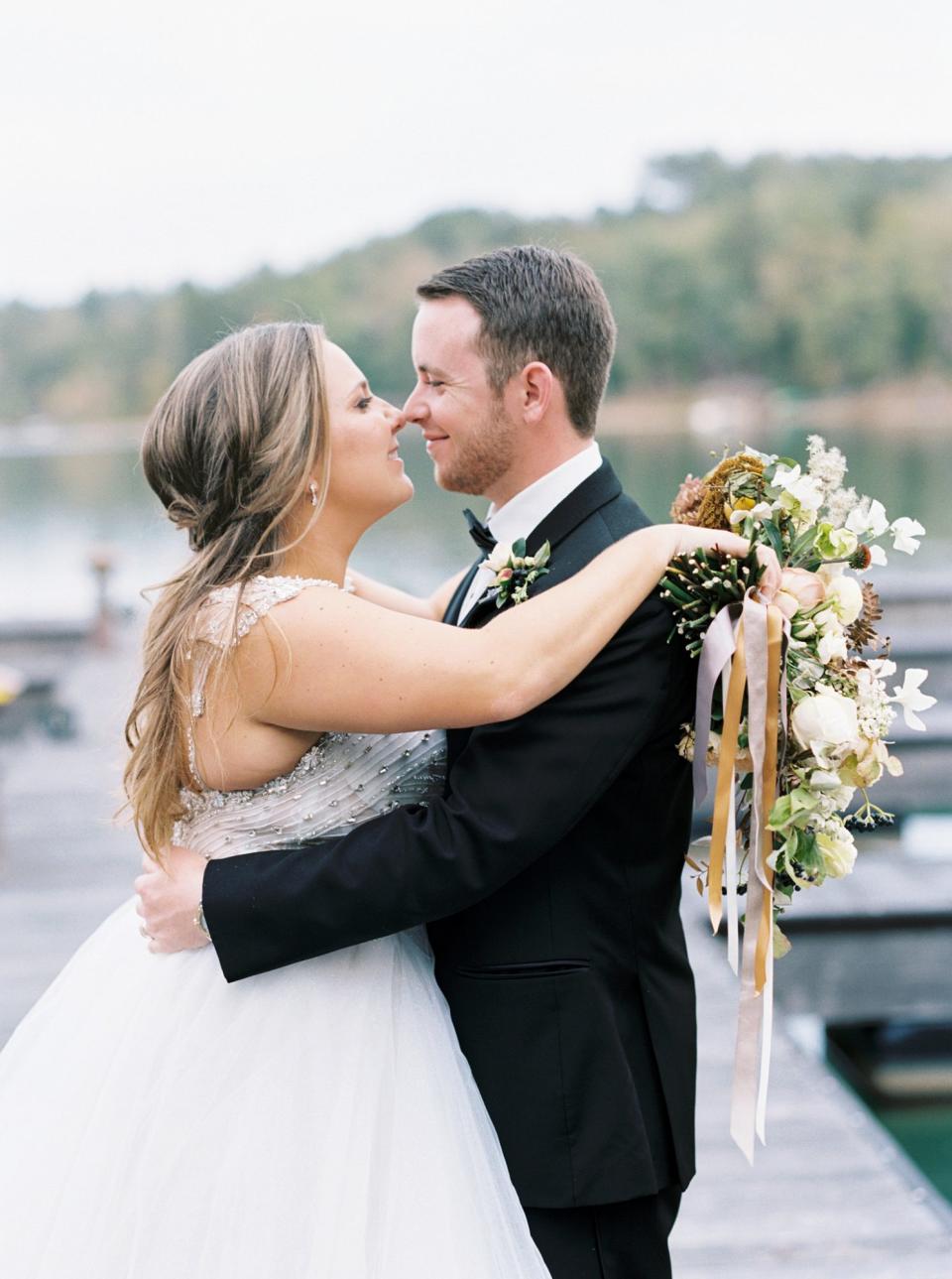 One Couple's Elegant Lakeside Wedding in South Carolina