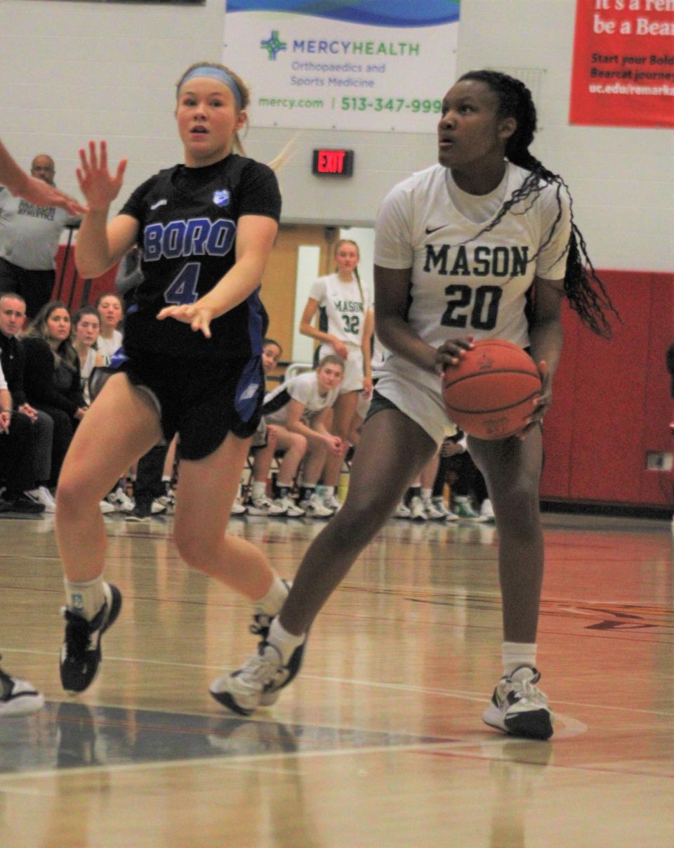 Mason's Madison Parrish (20) was a Division I all-state third team selection last season.