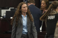 Kaitlin Armstrong leaves the courtroom after receiving a sentence of 90 years for the murder of Anna Moriah Wilson at the Blackwell-Thurman Criminal Justice Center on Friday, Nov. 17, 2023, in Austin, Texas. Armstrong was found guilty of killing Anna Moriah Wilson in May 2022. (Mikala Compton/Austin American-Statesman via AP, Pool)