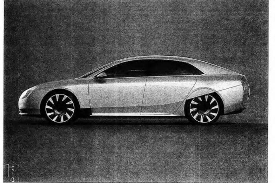Tesla終於遇上勁敵出現，近日外媒搶先曝光了一張美國車用電池廠商Atieva打造的電動車作品Atvus預告圖。（圖片來源：Atieva）