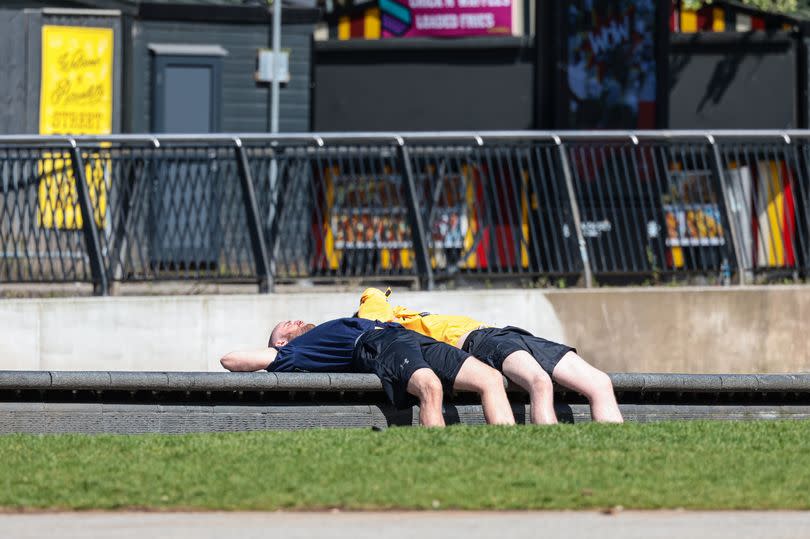 The city has been basking in the sweltering sunshine -Credit:Manchester Evening News