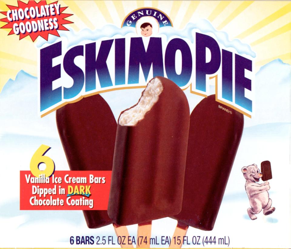 Eskimo Pie announced June 19 that it will change its name and branding. Here's how the box looked in 1999.