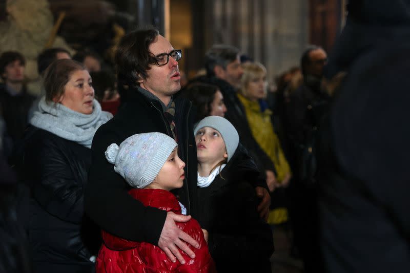 Mass commemorating the victims of the Charles University shooting, at St Vitus Cathedral in Prague