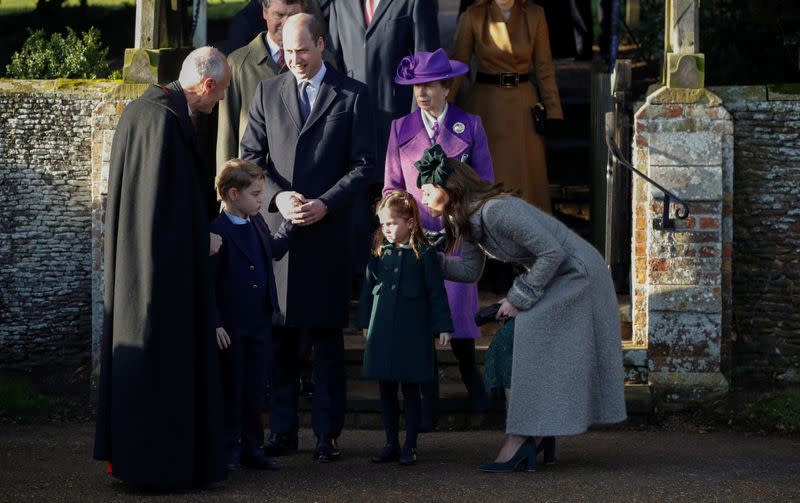 Royal Family's Christmas Day service on the Sandringham estate in eastern England