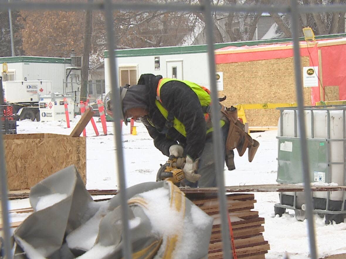 YWCA Regina's new Centre for Women and Families is currently under construction at former Victoria School site in Regina south of 12th Avenue, between Rae Street and Retallack Street. (Richard Agecoutay/CBC - image credit)