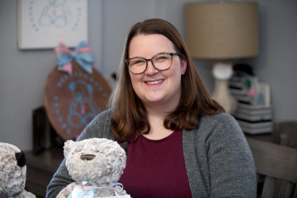 Taylor Prelac of Perry Township founded the nonprofit Brooks Bereavement Bears following a pregnancy loss. "I’m very grateful that I turned my pain into hope and love by helping comfort other women who are going through the same kind of loss," she said.