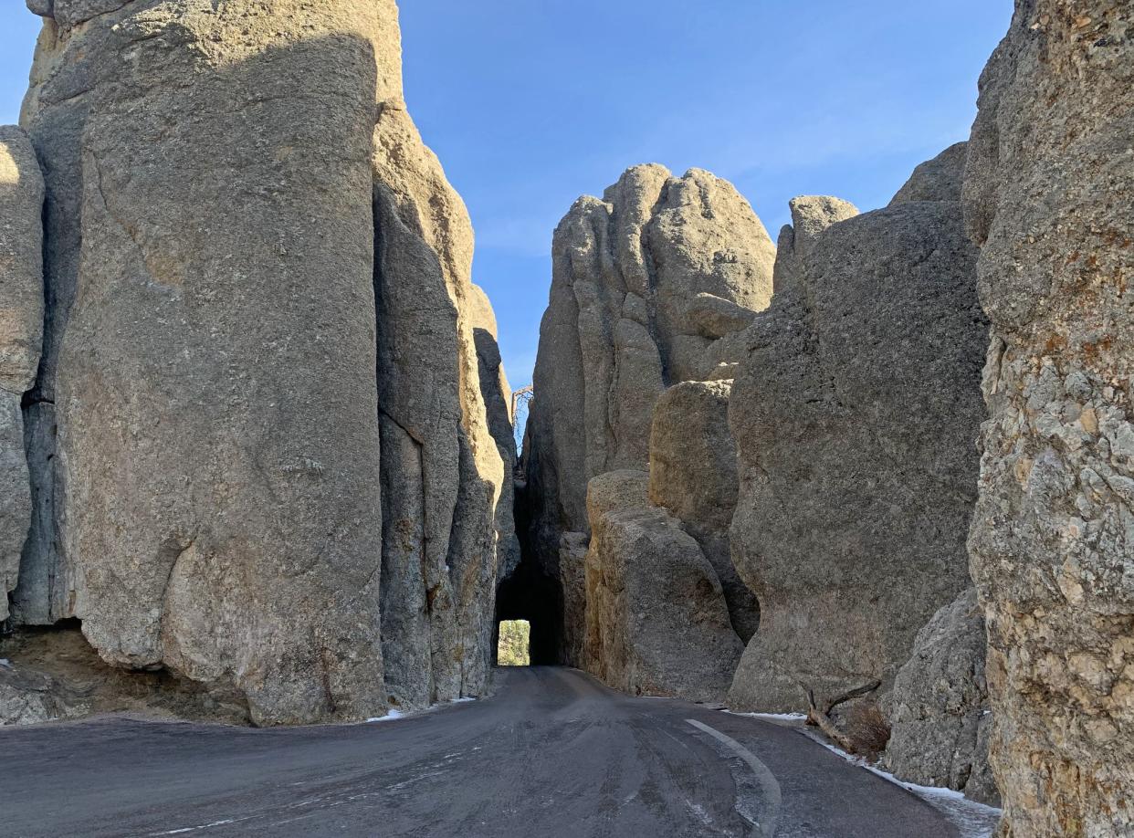 Needles Eye Tunnel at Custer State Park on the Peter Norbeck National Scenic Byway, South Dakota