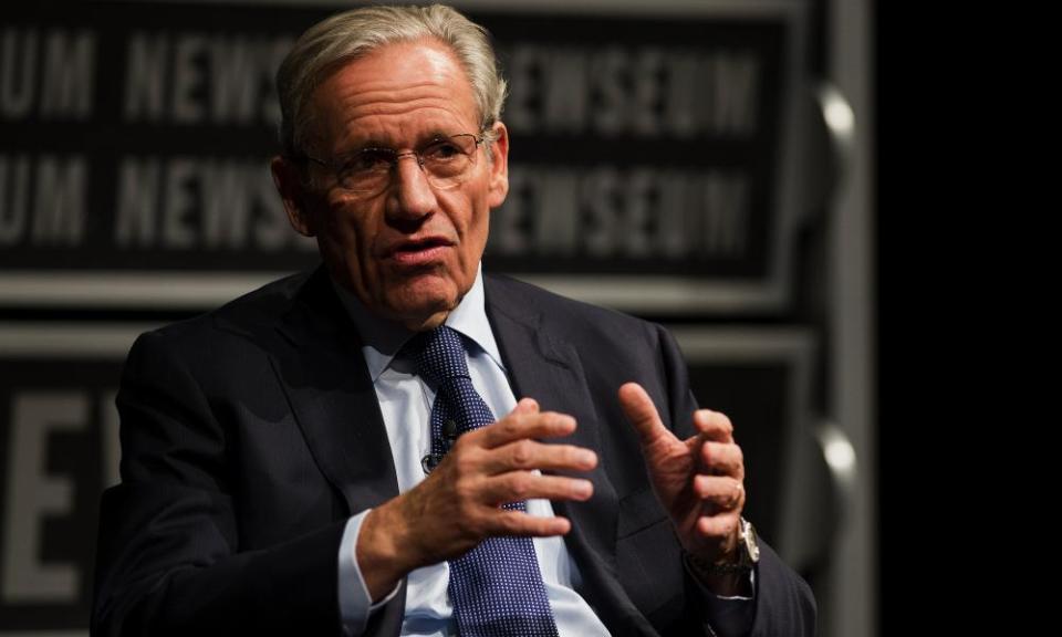 Bob Woodward speaks at the Newseum in Washington.