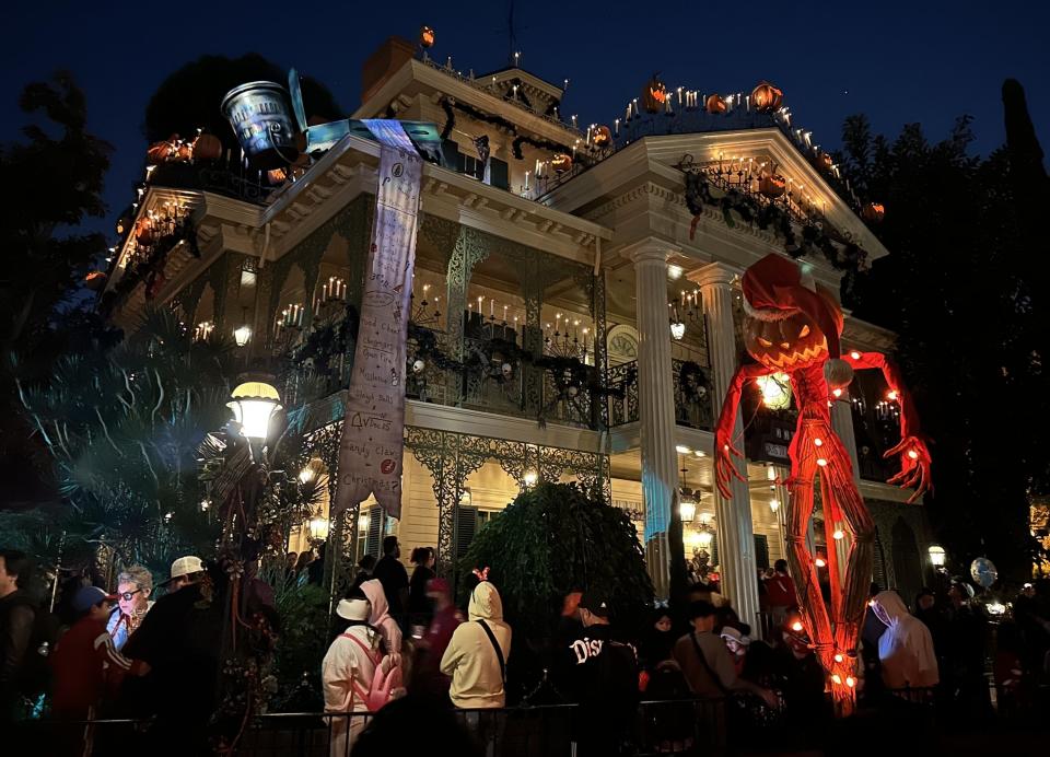 A holiday celebration at Disneyland