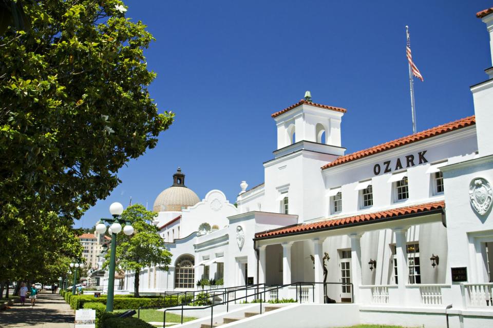 ozark bath house in hot springs, arkansas