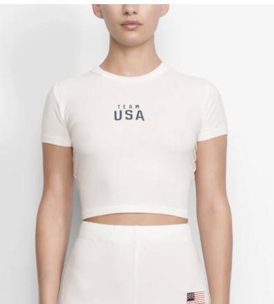 7) Olympic Rib Cropped T-Shirt